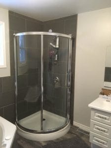 Oval Glass Shower Door