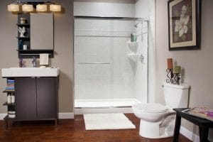 Clear Glass Door With Chrome